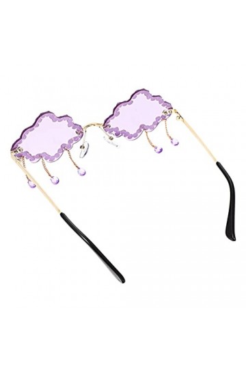 TENDYCOCO 4 Paires Lunettes De Soleil Nuage Lunettes Des Années 70 Lunettes De Soleil De Fête Sur La Plage Lunettes Cool Lune