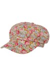 Lipodo Casquette Gavroche Little Flowers Femme - dété Motif Floral de Soleil avec visière, fermé à l’arrière Printemps-été -