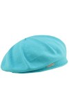 Seeberger Béret à Bord Roulé béret Basque pour Femme Bonnet dintérieur Taille Unique - Jaune Pastel 
