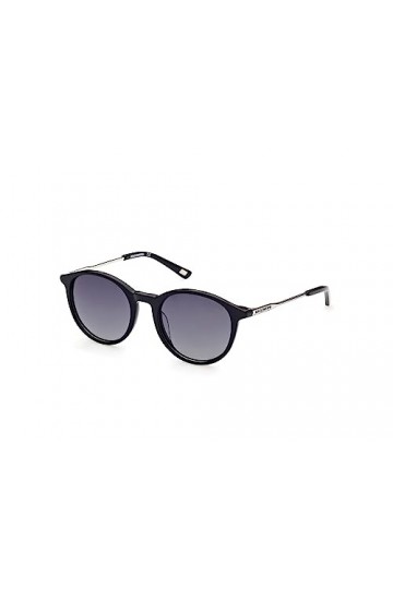 Skechers Se6157 Lunettes de Soleil, Noir Brillant, 50/19/140 Femme