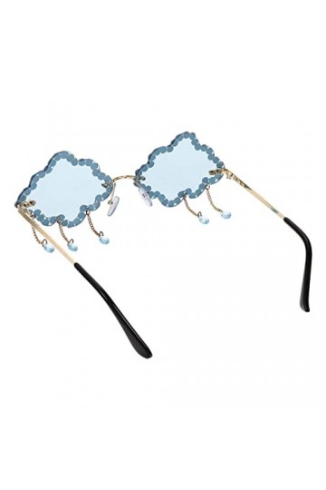 TENDYCOCO 4 Paires Lunettes De Soleil Nuage Lunettes à Pampilles Nuages Drôle Des Années 90 Lunettes De Soleil De Fête Sur La