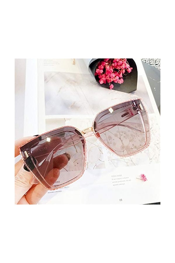 AUSUB Lunettes de soleil femme 2021 Mode Vintage surdimensionné Lunettes de soleil Lunettes de soleil femmes Big Square Shade