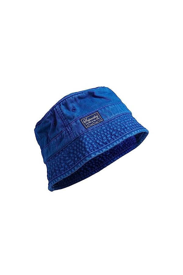 Superdry Chapeau de pêcheur Béret, Bleu Regal Blue , S/M Femme