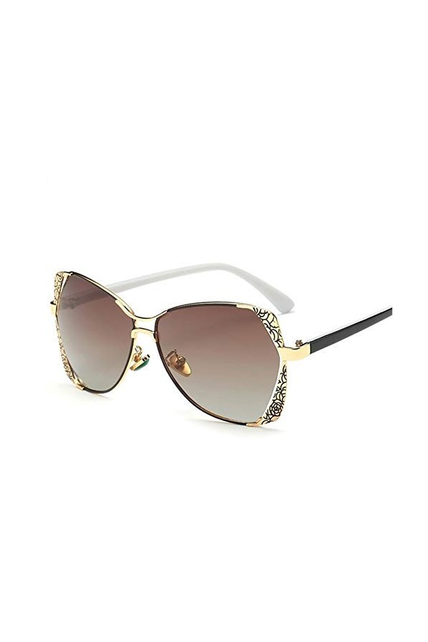 Femmes de luxe étoiles de style HD Lunettes de soleil polarisées dernières dames femmes Lunettes de soleil UV400 avec boîte 