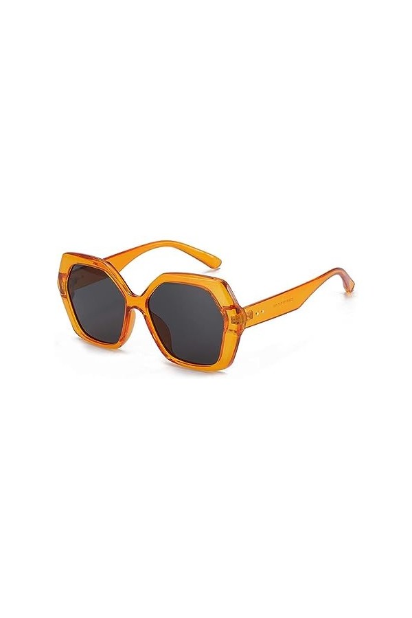 HCHES Lunettes de soleil papillon surdimensionnées femmes grandes nuances de lunettes pour dames Uv400 lunettes de soleil de 