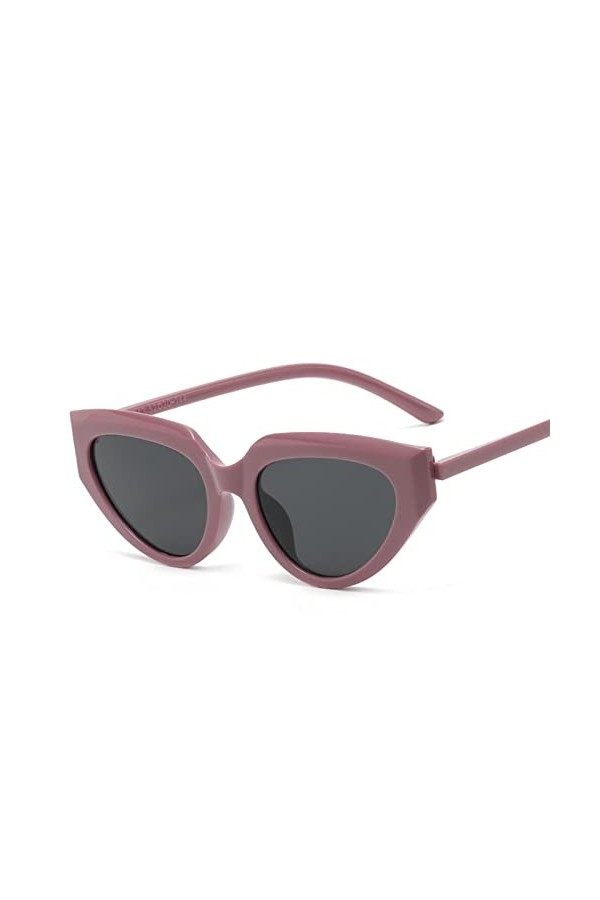 Générique Lunettes de soleil décoratives à petit cadre pour hommes et femmes Triangle Cat Eye