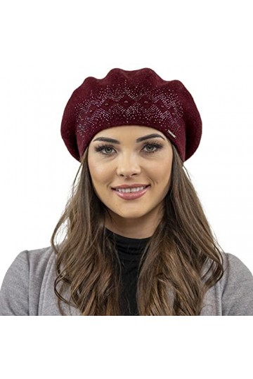 VIVISENCE Béret Classique Et À La Mode 7047, Gris Foncé,UNI