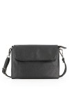 flora & co - Sacoche Bandoulière Femme PU Cuir Souple - Mini Sac Messenger Porté Epaule A Rabat - Pochette Besace Lanière Lég