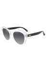 Lee Cooper Lunettes de soleil polarisées œil de chat pour femme Verres gris LC1007C01 , Monture - Noir | Verres - Gris dégra