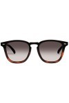 Le Specs Lunettes de soleil No Biggie pour homme et femme - Forme rectangulaire avec protection UV, Khaki Grad/Black/Tort