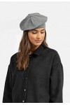 BICKLEY + MITCHELL 2174-01-9-102 Beret pour Femme Cashmere Merino Blend Bonnet, Gris mélangé, Taille Unique