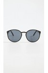 Le Specs Swizzle Lunettes de soleil pour homme et femme avec monture ronde Protection UV, Smoke Mono/Charbon