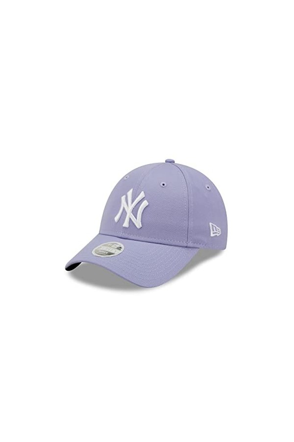New Era New York Yankees Cap Lila für Frauen Mädchen Von mit Teamlogo verstellbarem Strapback-Verschluss - One-Size