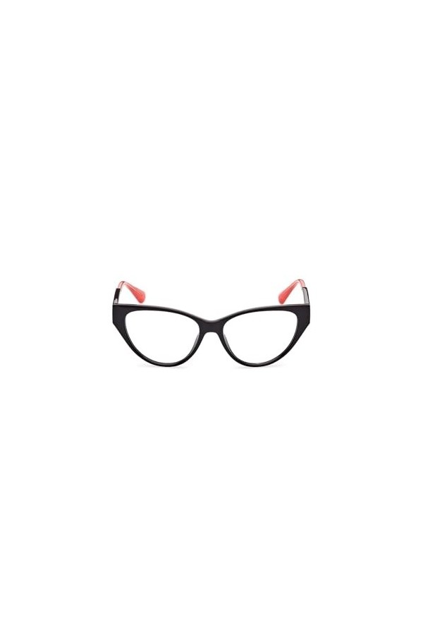 MAX &CO MO5071 Lunettes de Soleil, Noir Brillant, 53/15/140 Femme