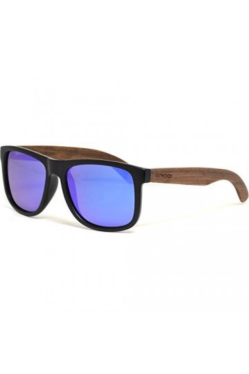 Lunettes de Soleil Carrées en Bois Hommes et Femmes | Lunettes de Soleil Polarisées Homme UV400 | Lunette Bois Homme Qualité 
