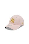 New Era New York Yankees Cap Lila für Frauen Mädchen Von mit Teamlogo verstellbarem Strapback-Verschluss - One-Size
