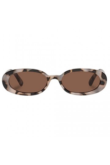 Le Specs OUTTA LOVE Lunettes de soleil pour homme et femme Forme ovale avec protection UV, Smokey Brown Mono/Cookie Tort, sch
