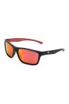 CLANDESTINE Square Matte Black Red N by HYPE - Lunettes de soleil Nylon HD homme & femme