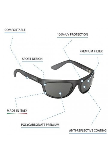 Cressi Sub S.p.A. Wolf Lunettes de soleil Gris/Lentilles Vert