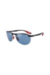 Lee Cooper Lunettes de soleil polarisées tendance pour homme - Verres bleus LC1020C02 , Monture - Bleu foncé mat | Verres - 