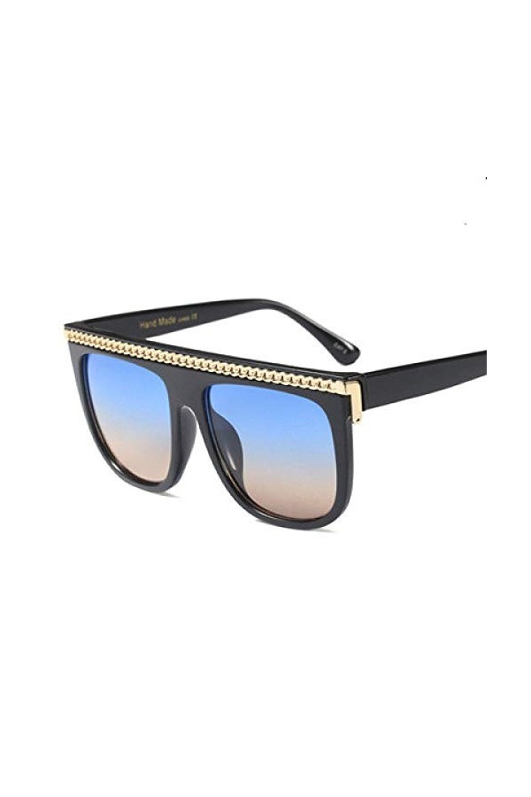 NIUASH Lunettes de Soleil polarisées Lunettes de Soleil carrées Unisexes Oculos De Sol Femmes Lunettes de Soleil-C