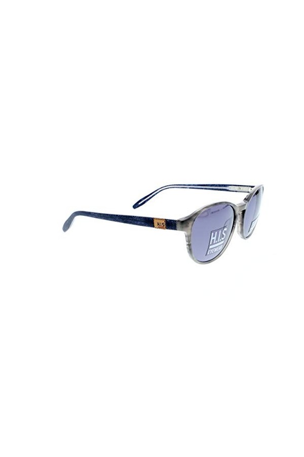 HIS HS393-007 Lunettes de soleil, gris à motifs