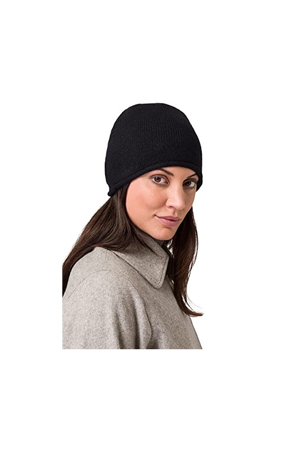 Style & Republic Bonnet en Cachemire, Bonnet Nougat en 100% Cachemire, Taille Unique avec Tour de Taille 50cm, Unisexe …