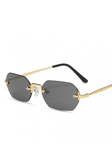 Lunettes de soleil punk à petit cadre en métal pour hommes et femmes