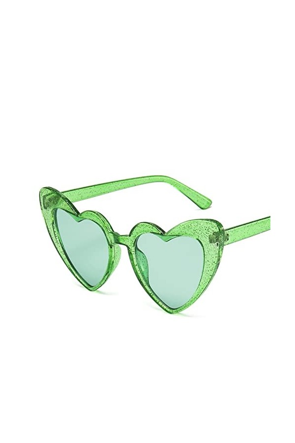 Générique Lunettes de soleil décoratives en forme de coeur pour femmes