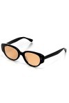 isheep Lunettes de Soleil Rondes Vintage pour Femmes et Homme Classique Retro Designer Style Lunettes de Soleil SIS-20-BK No