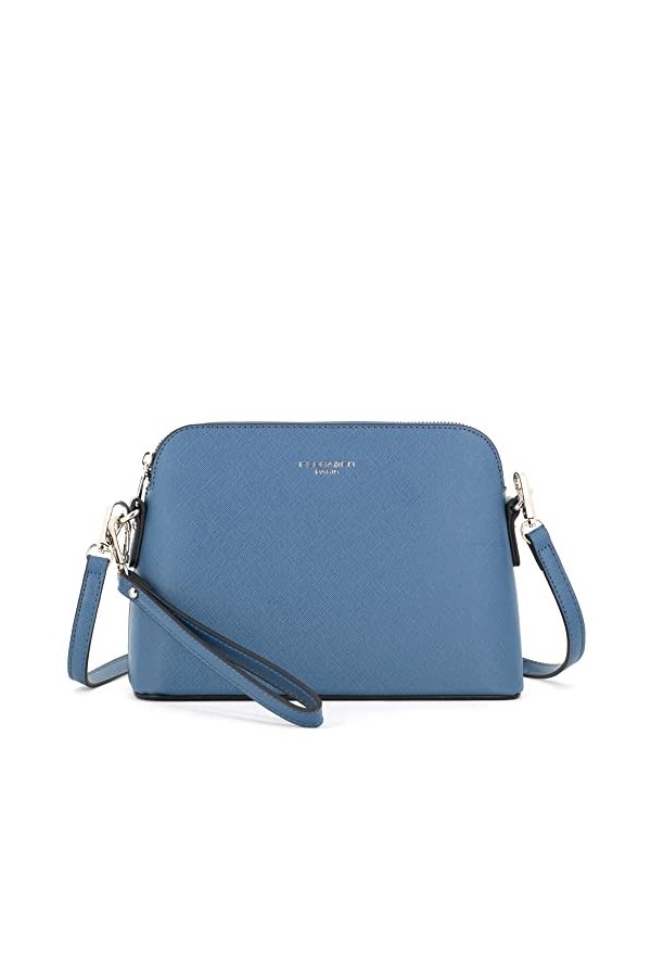 flora & co Petit Sac Bandoulière Femme - Sacoche Pochette Lanière Soirée Rigide - Besace Messenger Porté Main Epaule - Fête M