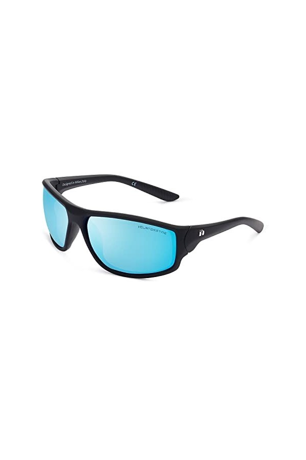 CLANDESTINE Curve Matte Black Blue N - Lunettes de soleil nylon HD homme & femme