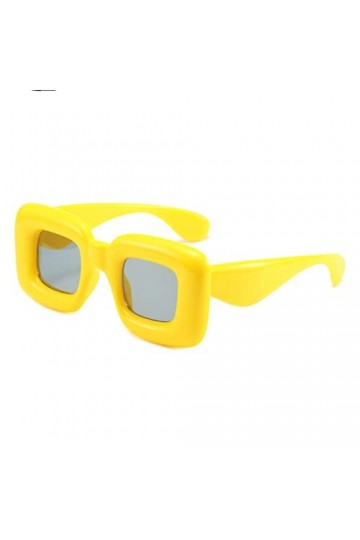 HCHES Lunettes de soleil carrées pour hommes femmes Rectangle lunettes de soleil femme grand cadre lunettes de soleil mâle om