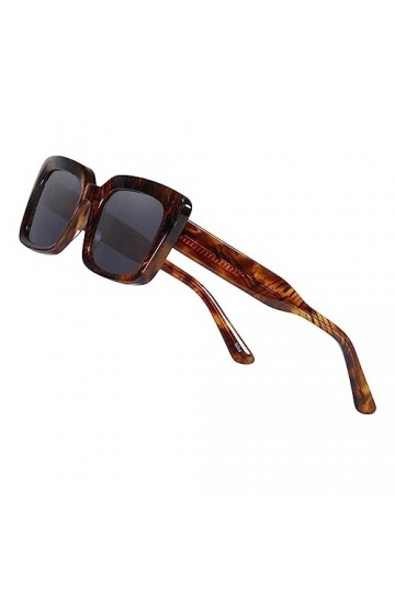 TsoLay Lunettes de soleil rétro personnalisées pour femmes, lunettes de soleil polarisées carrées, lunettes de soleil UV, lun