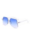 Lunettes De Soleil Lunettes De Soleil Violet Bleu Marron Rouge Transparent Lunettes De Soleil Irrégulières Femmes Hommes Avec