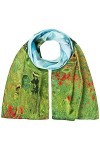 VON LILIENFELD® Foulard Soie Claude Monet : Champ de Coquelicots Femme Fleur Écharpe Cache-Nez Art