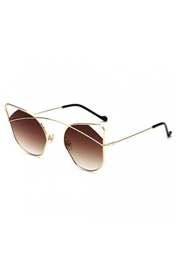 Générique Cat Eye Métal Femme Outdoor Vacation Party Lunettes de soleil décoratives