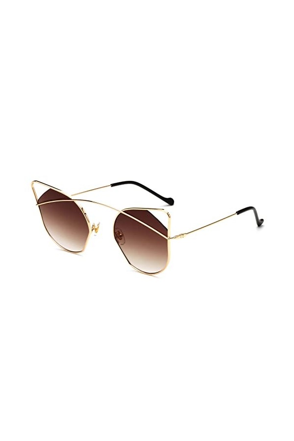 Générique Cat Eye Métal Femme Outdoor Vacation Party Lunettes de soleil décoratives