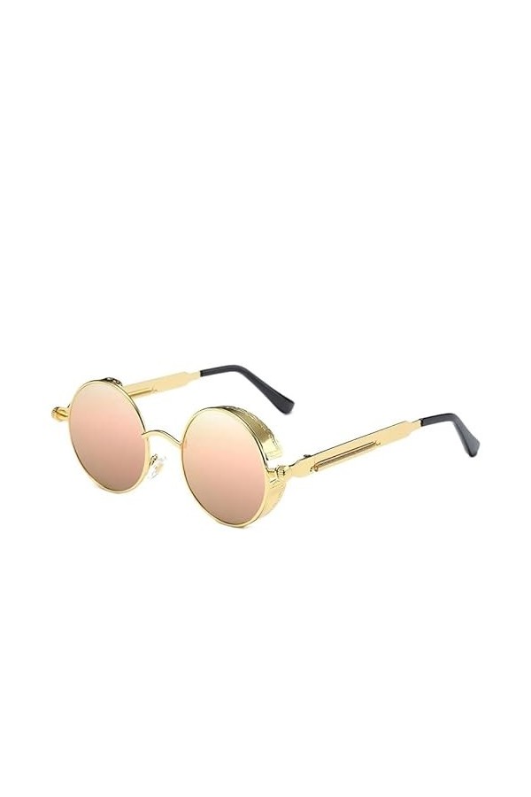 IIGOCG Lunettes de Soleil polarisées Hommes Femmes Lunettes de Soleil UV400 Lunettes de Voyage Color : Gold-Pink 