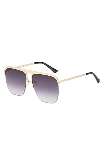 EDDHA Lunettes de soleil carrées surdimensionnées sans monture lunettes de soleil pour femmes, lunettes de soleil pour femme,
