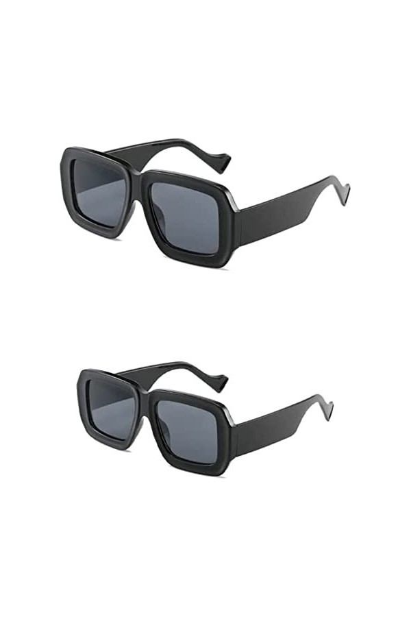 ANVALI Lunettes de Soleil Tendance, Nuances ultralégères, Lunettes de Soleil Grand Cadre Damier Lunettes de Soleil Lunettes H