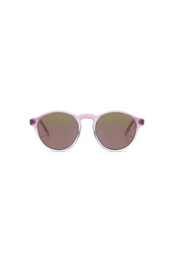 KOMONO Devon Paradise Lunettes de soleil unisexes rondes en Bio-Nylon pour homme et femme avec protection UV et verres résist