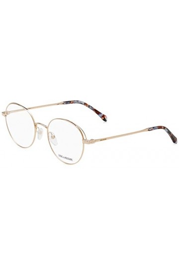 Zadig & Voltaire Vzv290 Lunettes de Soleil, Shiny Total Rose Gold, 50 Femme