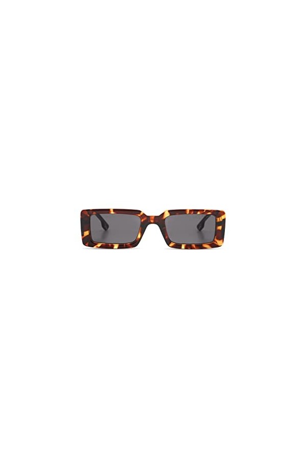 KOMONO Malick Onyx Tritan Lunettes de soleil unisexes rectangulaires pour hommes et femmes avec protection UV et verres résis