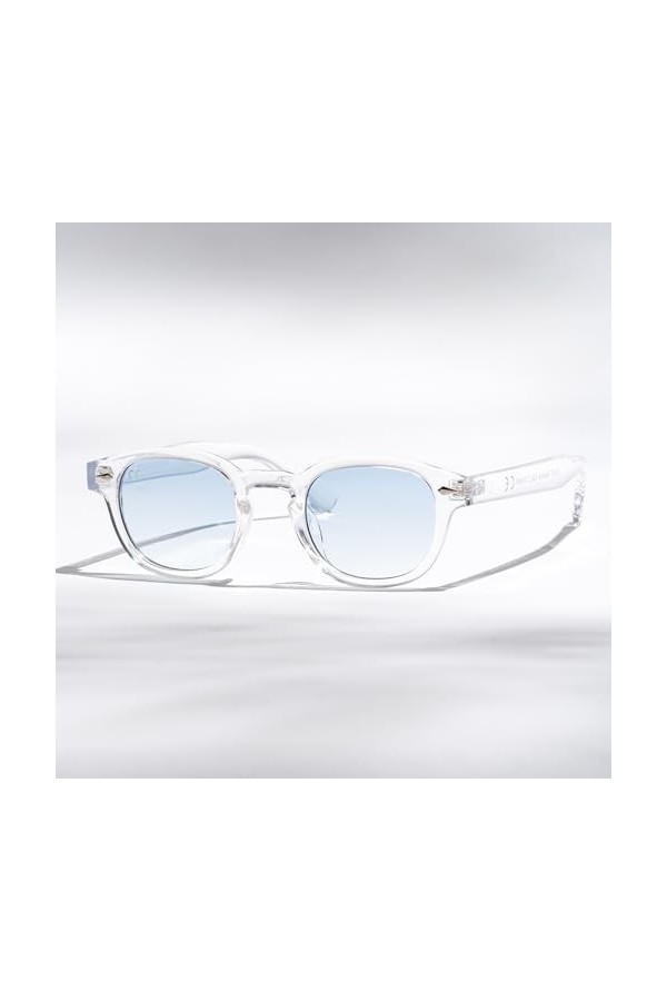 OS SUNGLASSES Lunettes de Soleil Homme Vintage - Lot de 4 Paires de Lunettes Homme et Femme, Style Johnny Depp - Lunette de S