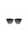 KOMONO Francis Matte Black Tortoise Lunettes de soleil unisexes rectangulaires en propionate de cellulose pour hommes et femm