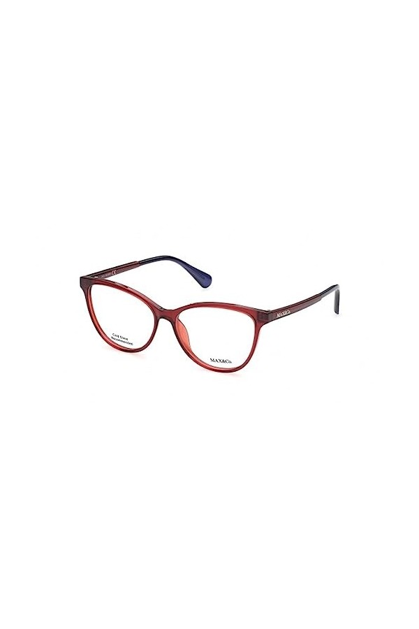 MAX &CO MO5039 Lunettes de Soleil, Rouge Brillant, 54/14/140 Femme