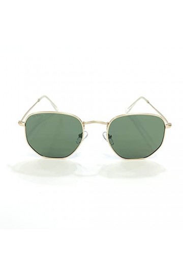 De Bussy Lunettes de soleil modèle Hexagone, Doré poli, 51-21-145