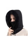 TAGVO Balaclava Chapeau Femme Multifonction Cagoule Masque de Ski Hiver Chaud Coupe-Vent Masques Polaire Chapeau pour Hiver T