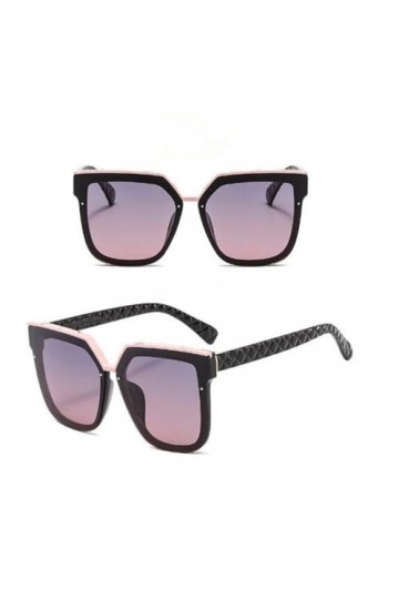 HPIRME Lunettes de soleil polarisées carrées surdimensionnées rétro pour femmes et hommes, grandes lunettes de soleil pour fe